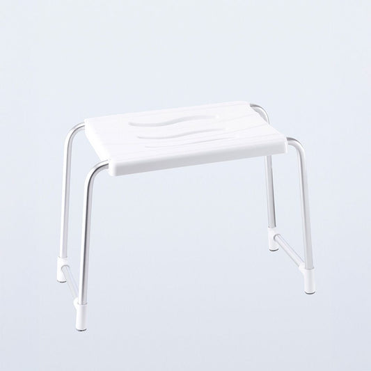 Taburete de baño, blanco, 50 x 24 cm