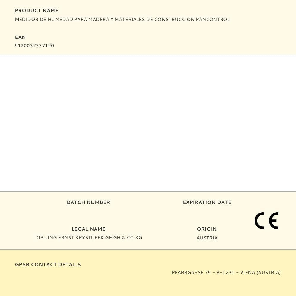 Medidor de humedad para madera, materiales de construcción y papel