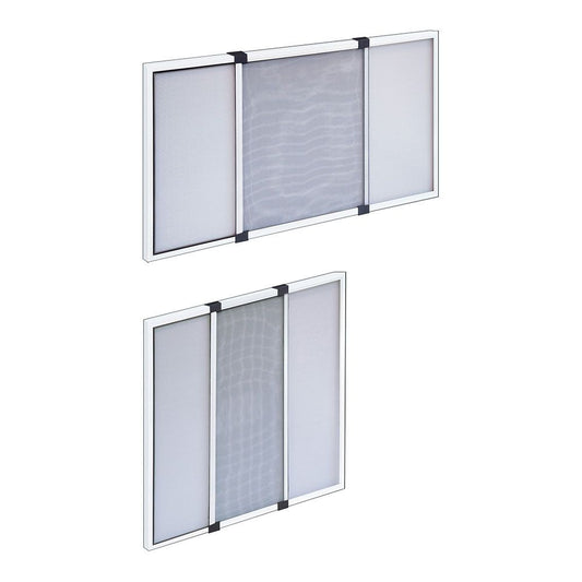 Mosquitera con marco extensible, blanca, 90-172 x 70 cm