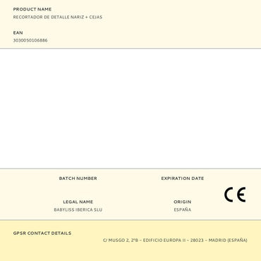 Recortador de detalle nariz + cejas