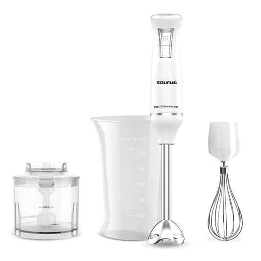 Batidora de mano picadora pure plus inox 750 w