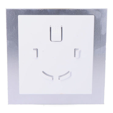 Tapa 175x175 mm cristal blanco mate para extractor 08413 ø10cm edm