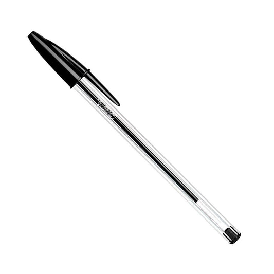 Bolígrafos cristal negro, 50 uds