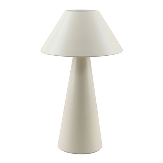 Lámpara de mesa, e27, tipo seta, color blanco roto, ø200 x 325 mm