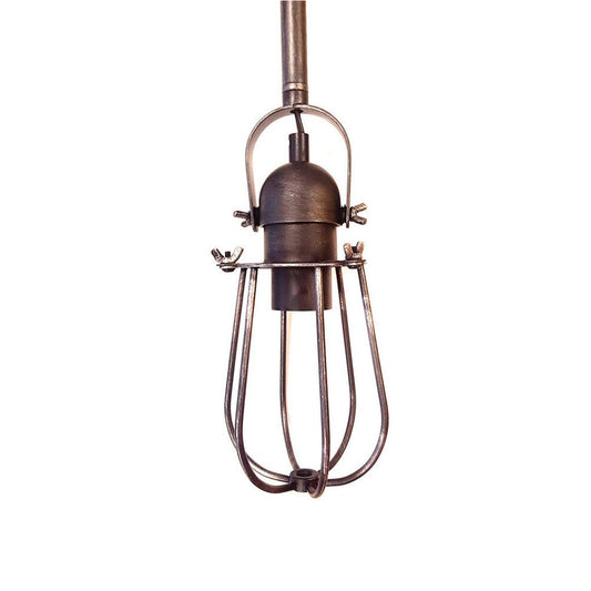 Lámpara de techo metalica vintage e27 60w color negro ø10 x 22 cm