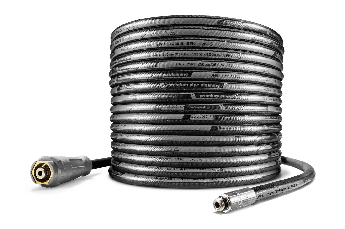 Manguera para limpieza de tuberías, DN 6, 20 m, máx. 250 bar