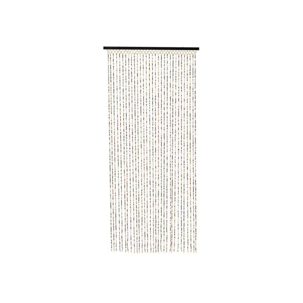 Cortina de bambú, color marrón, para puerta, 90 x 200 cm