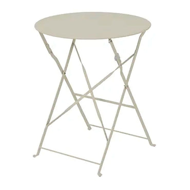 Conjunto de mesa y 2 sillas helsingborg, plegables, de acero, blanco