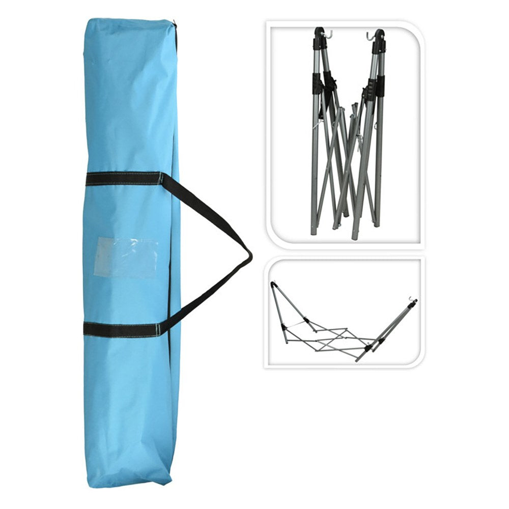 Hamaca plegable con soporte 240 x 80 x 75 cm