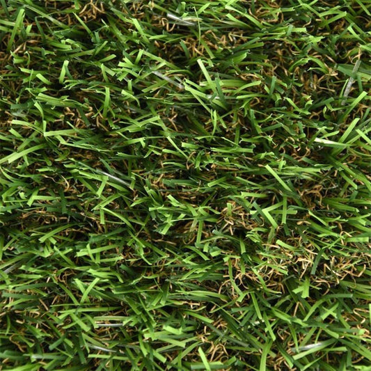 Césped artificial verde 25 mm, modelo otoño, 1 x 5 m