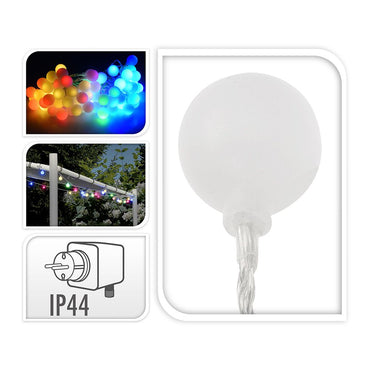 Guirnalda 80 leds, multicolor colores vivos, exterior, 16 m