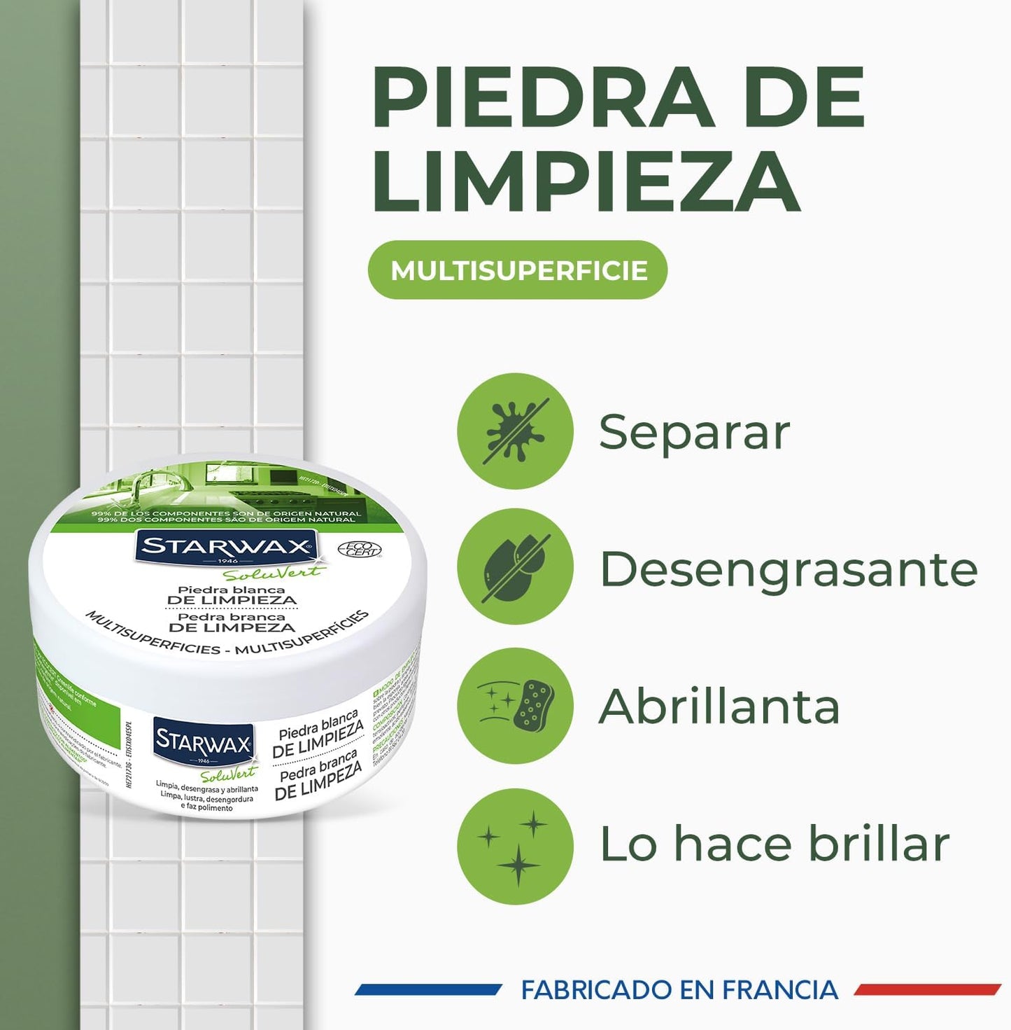 Starwax Limpieza Piedra Blanca