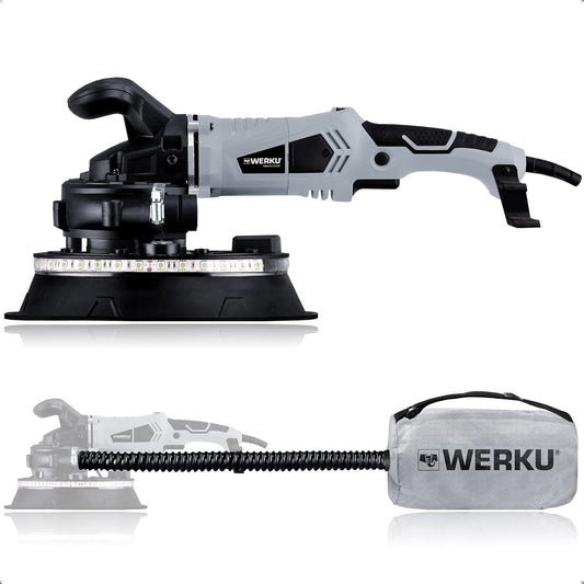 Werku WK403300 Lijadora Circular Paredes 1200W 225mm con Aspiración