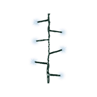 Guirnalda multifunción, uso exterior, led compact, blanco frío, cable verde, 750 leds, 21 m