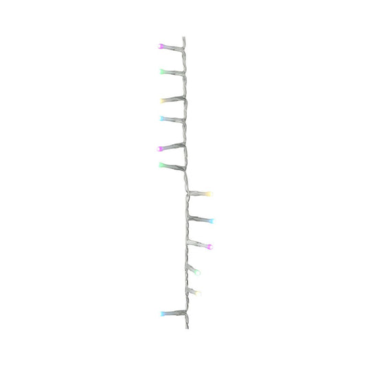 Guirnalda multifunción, uso exterior, basic, multicolor, cable transparente, 500 leds, 16 m
