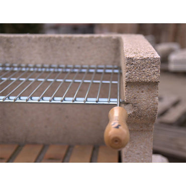 Parrilla para barbacoa extensible 50x40cm de acero zincado