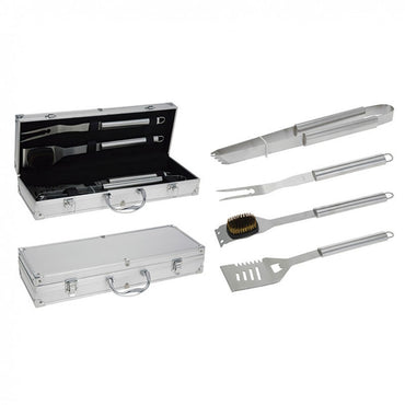 Conjunto de 4 utensilios para barbacoa