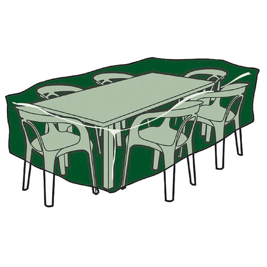 Funda de protección, cubre mesa y sillas, 143 x 225 x 90 cm, 240 g/m²