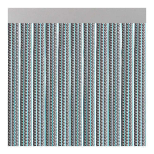 Cortina para puerta modelo lisboa color gris 90 x 210 cm