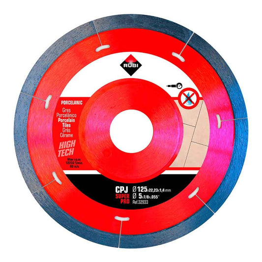 Disco diamantado cpj superpro ø125 x 1,4 x 22,2 mm