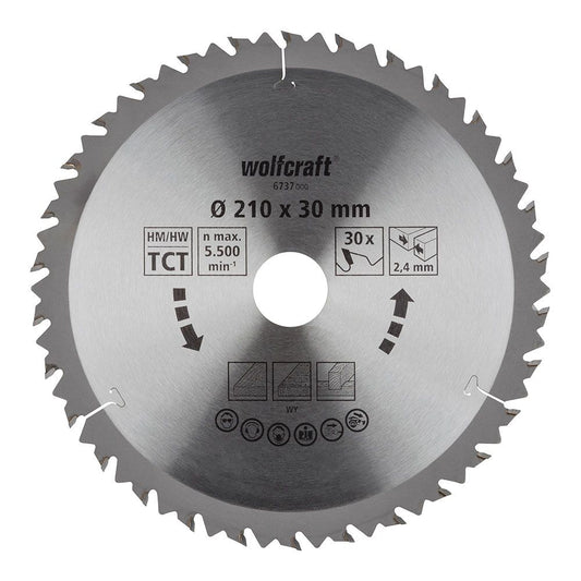 Disco de sierra circular ct, ø210 mm x 30 dientes