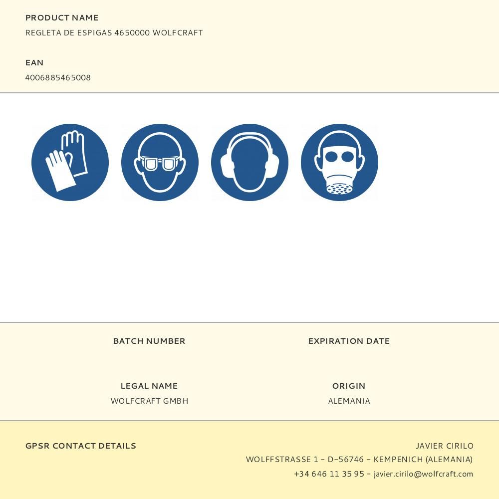 Regleta de espigas