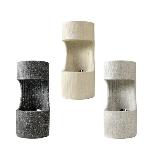 Fuente cilíndrica para interior y exterior ip44, colores surtidos - ø16 x 35 cm