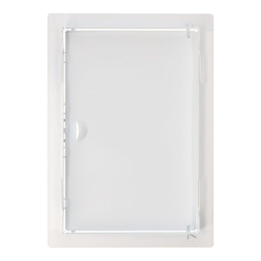 Tapa de registro rectangular empotrable acero 20x30cm blanca
