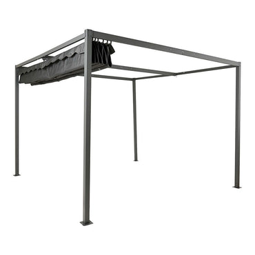 Pérgola para exterior color antracita 3 x 3 x 2,20 m