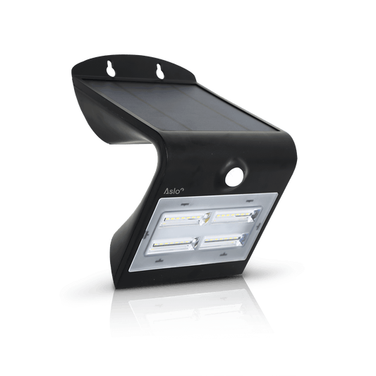 ASLO Aplique Solar Led Orb Con Sensor 3.2W Negro