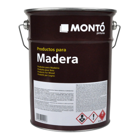 Barniz Poliuretano para Madera Montopol Kit Bicomponente MONTO | Protección para Carpintería de Interior y Exterior · Catalizador a Elegir