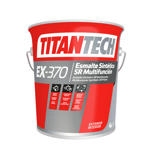 TitanTech Esmalte Sintético SR EX-370 — Brillante Secado Rápido Maquinaria y Cerrajería