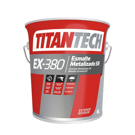TitanTech Esmalte Metalizado SR EX-380 — Acabado Metálico Decorativo Secado Rápido