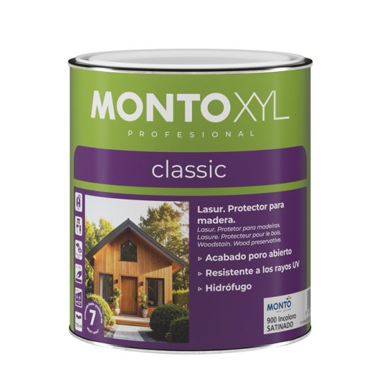 Fondo Protector para Madera Montoxyl Classic MONTO | Protección para Carpintería de Interior y Exterior