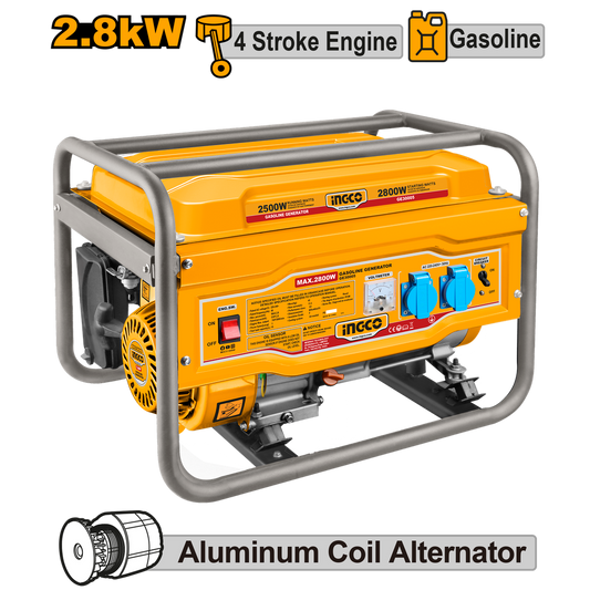 GENERADOR GASOLINA 2.800w GE30005 | Generador gasolina 2,8 kW