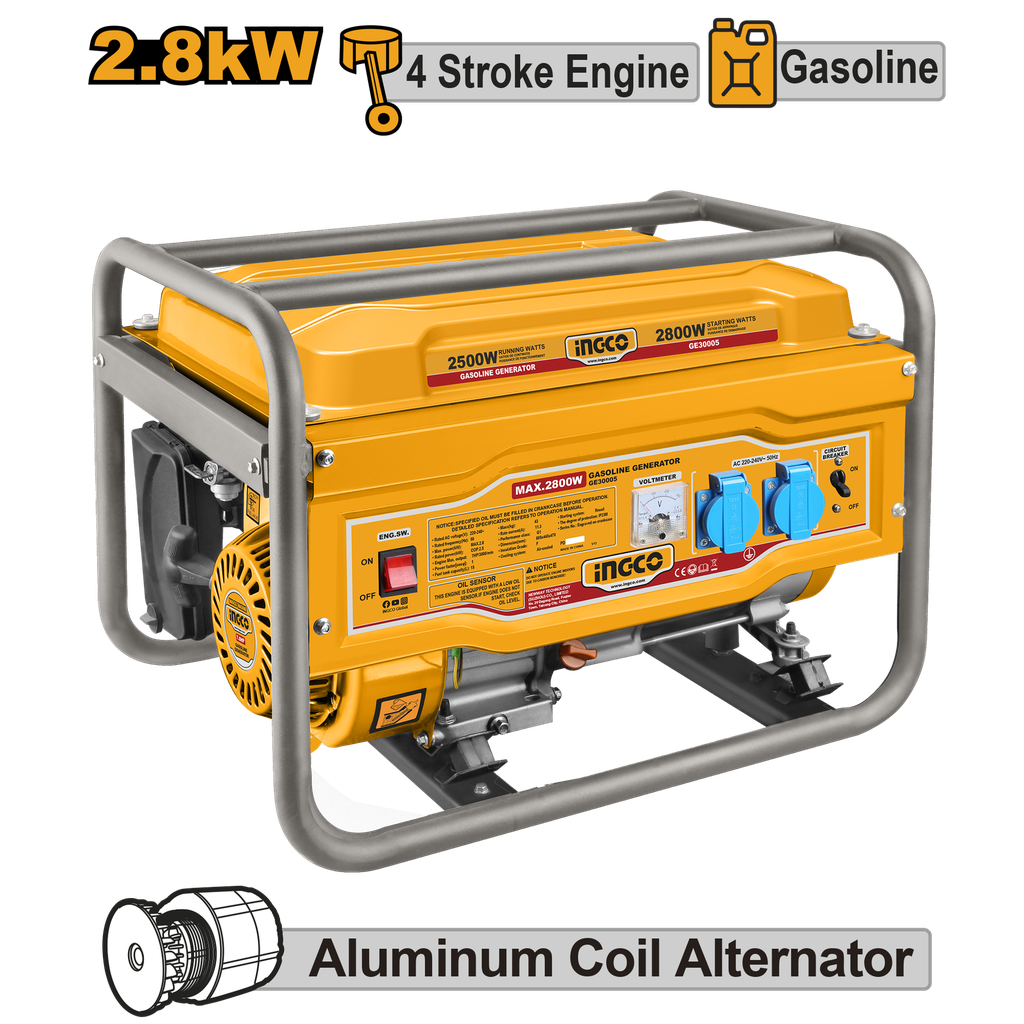 GENERADOR GASOLINA 2.800w GE30005 | Generador gasolina 2,8 kW