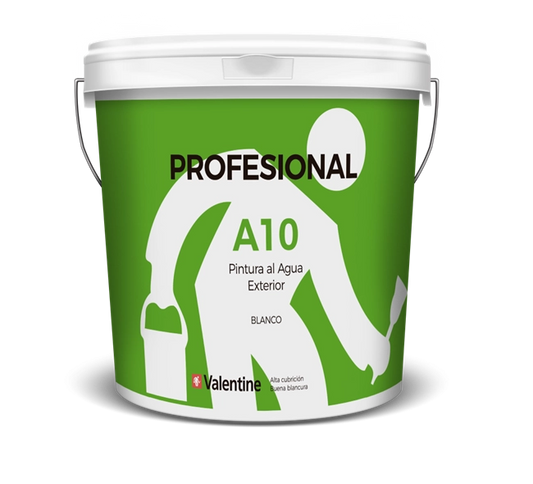 Plastico Mate Exterior A-10 15l Blanco Valentine