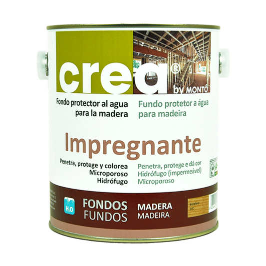 Impregnante Protector para Madera Crea Roble MONTO | Protección para Carpintería de Interior y Exterior