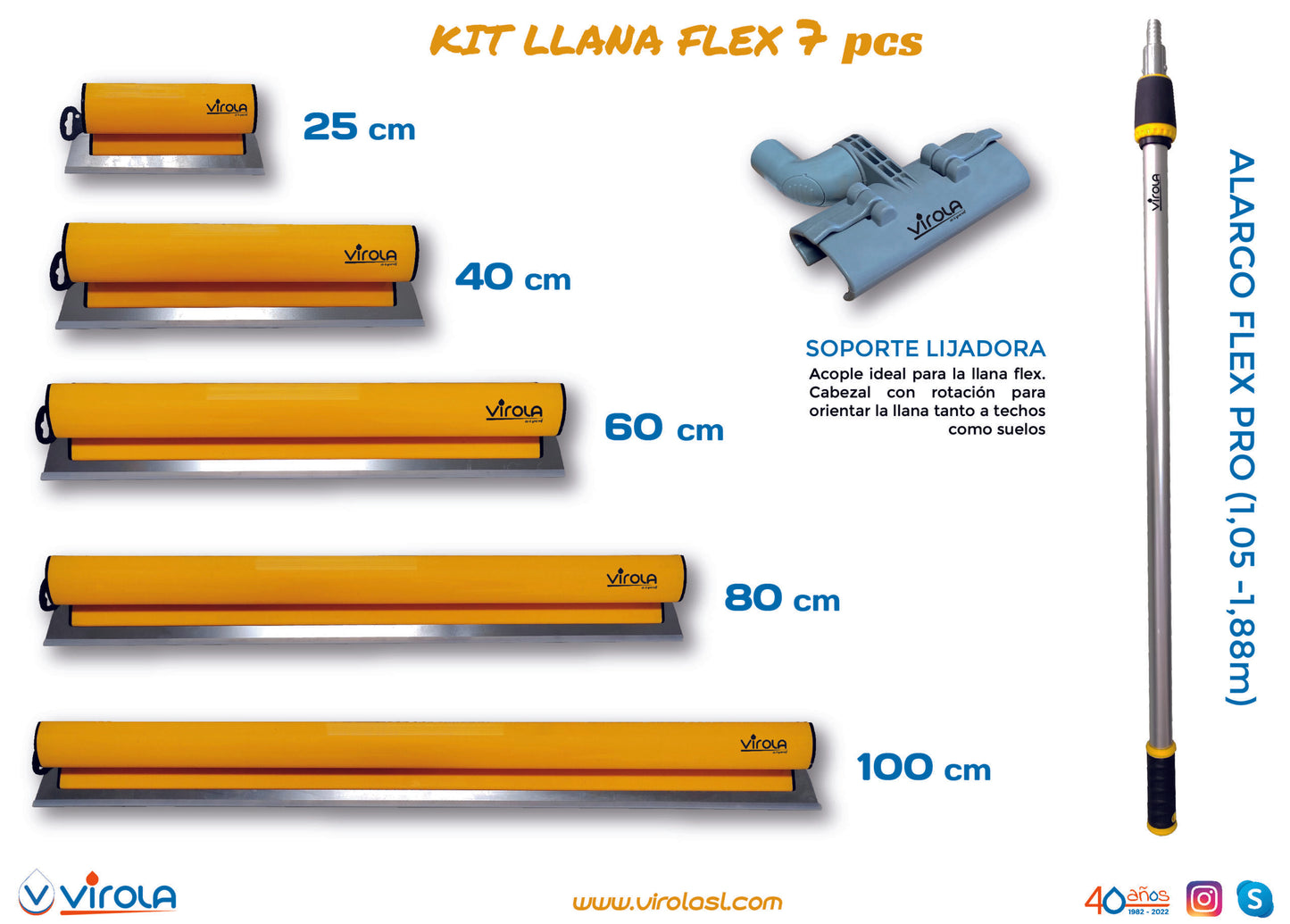 Kit llana Flex 7 piezas Virola