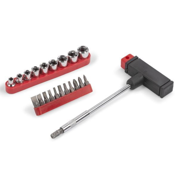 Juego De Llave De Carraca Con 12 Vasos Hexagonales 1/4" - 72 Dientes, Mango Ergonómico, Reversibilidad (gris)