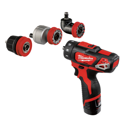 Milwaukee Taladro atornillador subcompacto M12™ con portabrocas desmontable, 2 velocidades M12BDDXKIT-202C