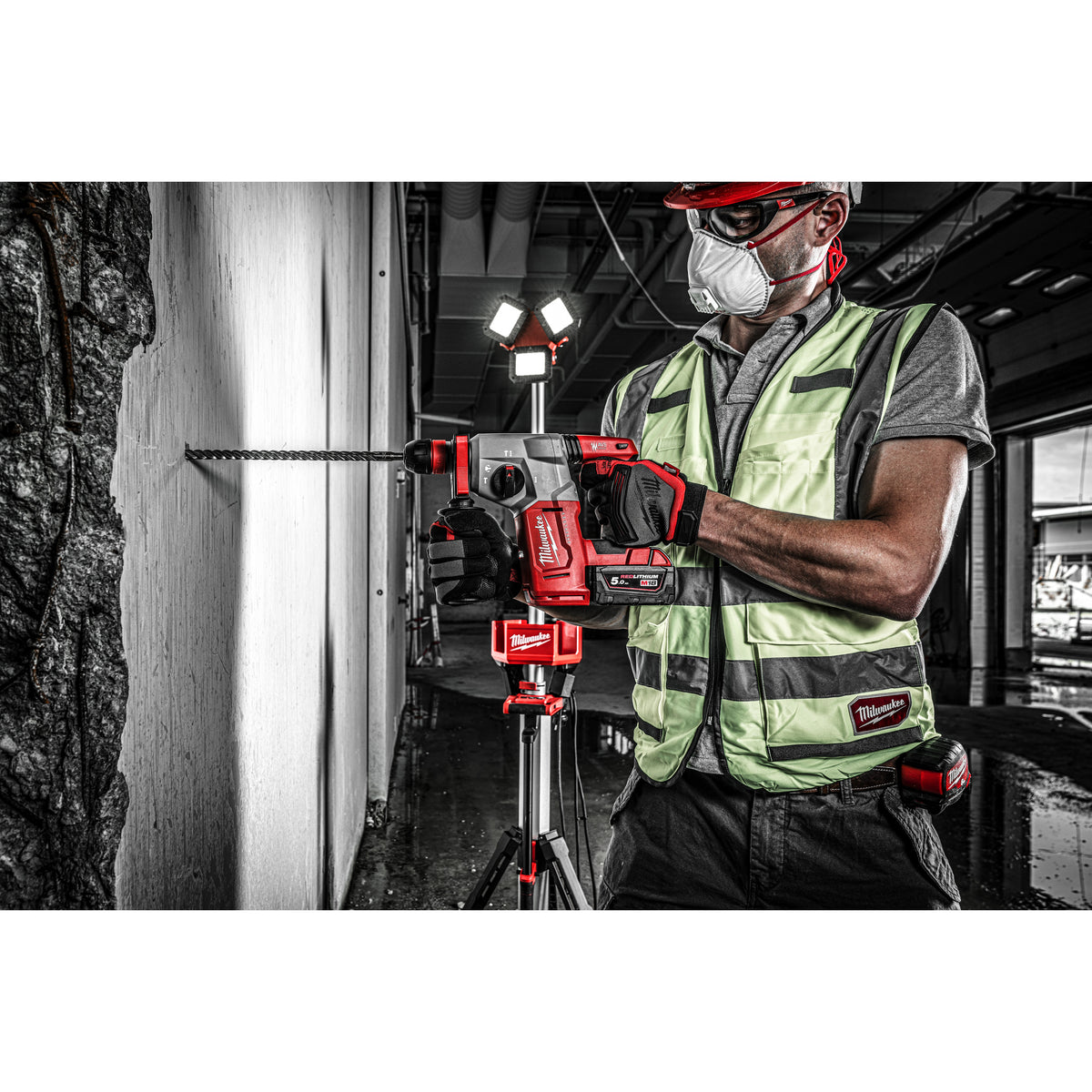 Milwaukee Martillo combinado SDS-Plus sin escobillas M18™, 4 modos, 2,3J de energía de impacto M18BLHX-502X — imagen 3