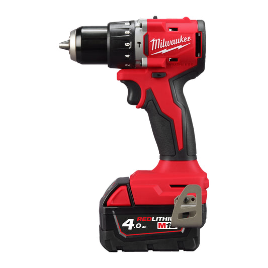 Milwaukee Taladro percutor compacto sin escobillas M18™, 2 velocidades, par máximo 60,5Nm M18BLPDRC-402C