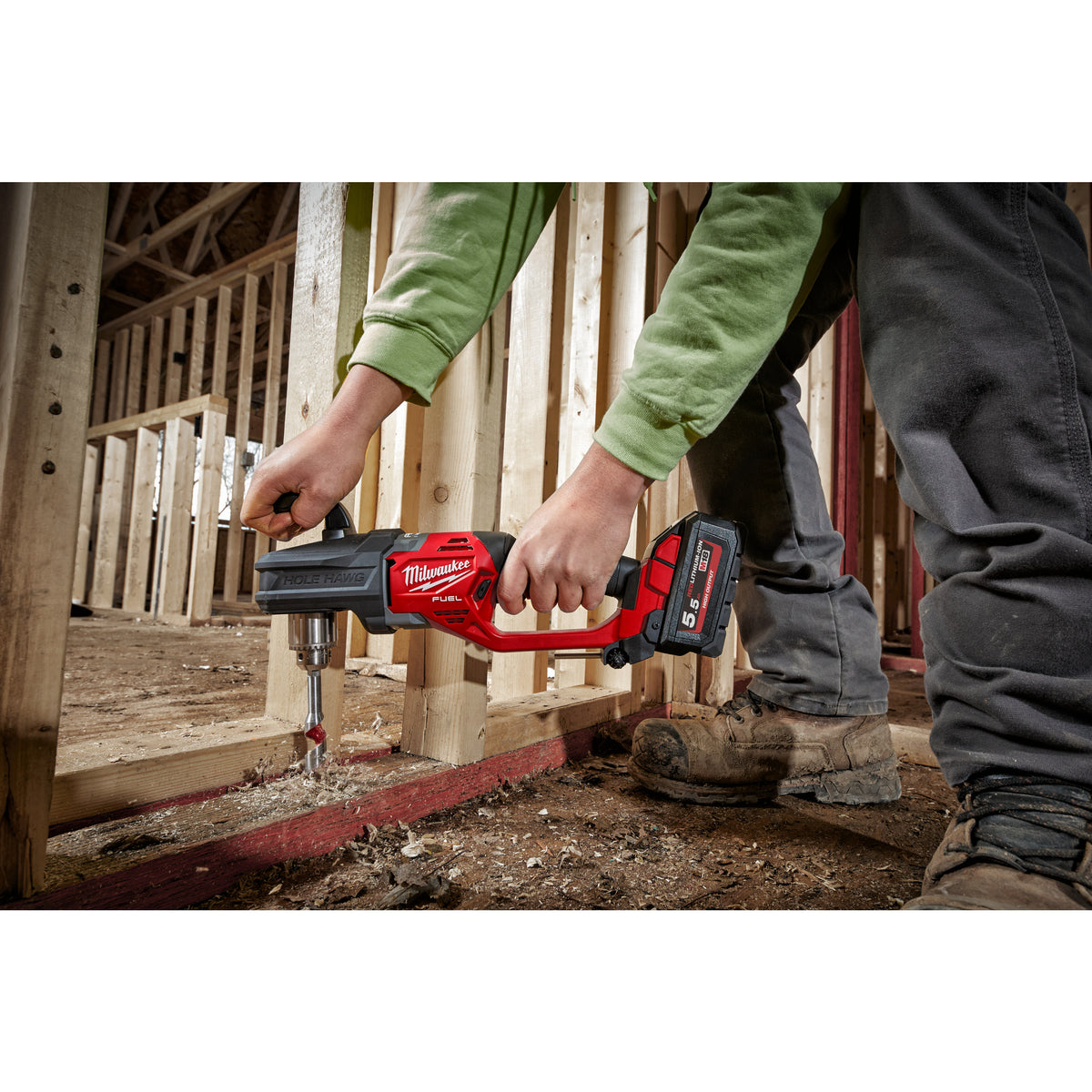 Milwaukee Taladro angular M18 FUEL™ HOLE HAWG®, par máximo 25Nm M18CRAD2-0X — imagen 3