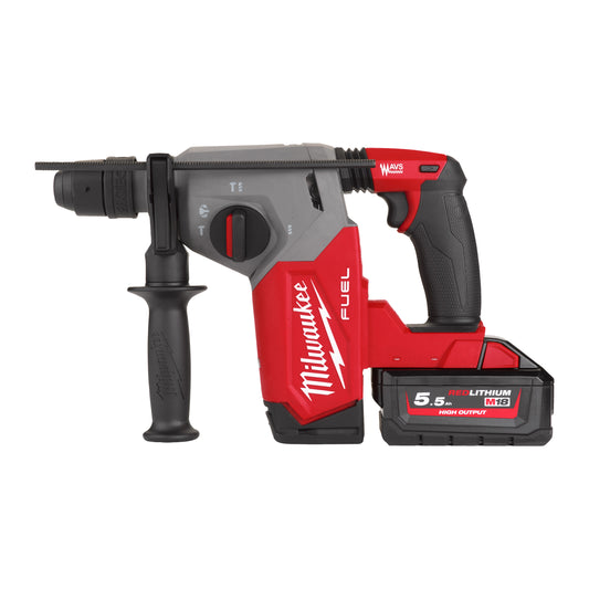 Milwaukee Martillo combinado SDS-Plus M18 FUEL™, 4 modos, 2,5J de energía de impacto M18FHX-552X