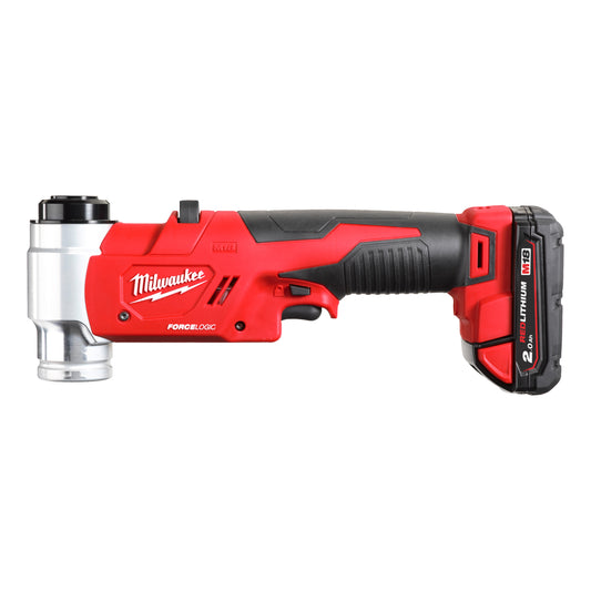 Milwaukee Sacabocados hidráulico M18™ FORCE LOGIC™, fuerza de punzonado 60kN M18HKP-201C