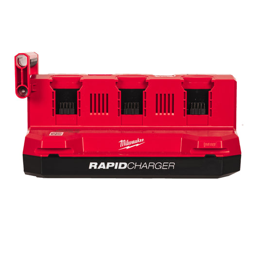 Milwaukee Cargador rápido de 6 bahías M18™ PACKOUT™, 6 puertos de carga secuencial M18MPC6