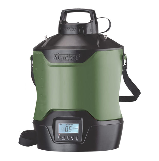 Stocker Geyser Nebulizador Antimosquitos 12 L — Batería Li-Ion 12 V con Trípode, Programable 360°