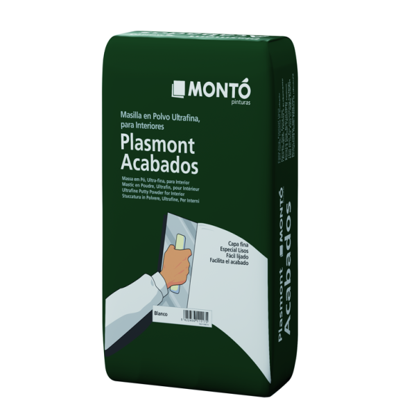 Masilla Plasmont Acabados Blanco MONTO | para Reparar Grietas y Fisuras antes de Pintar