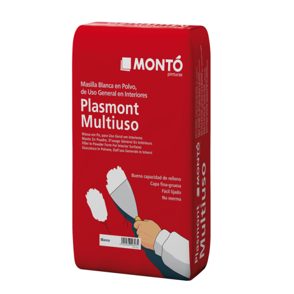 Masilla Plasmont Multiuso MONTO | para Reparar Grietas y Fisuras antes de Pintar